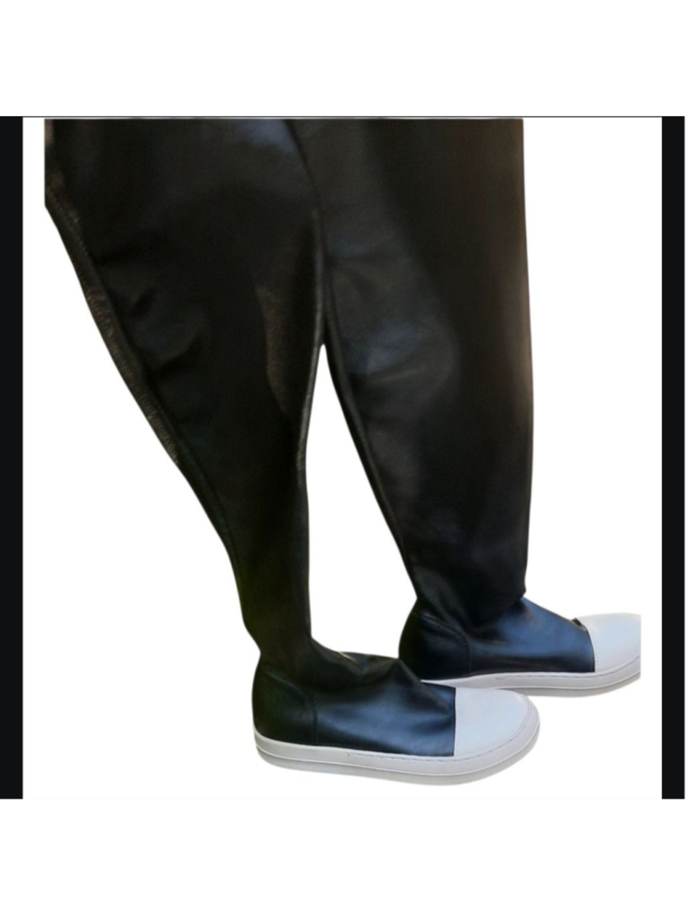 Over-the-Knee Platform Sneaker Boots | Rick Owens Style | Black | Size 6